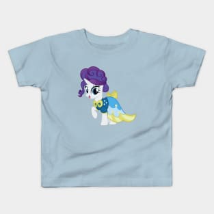 Fancy Rarity in blue dress Kids T-Shirt